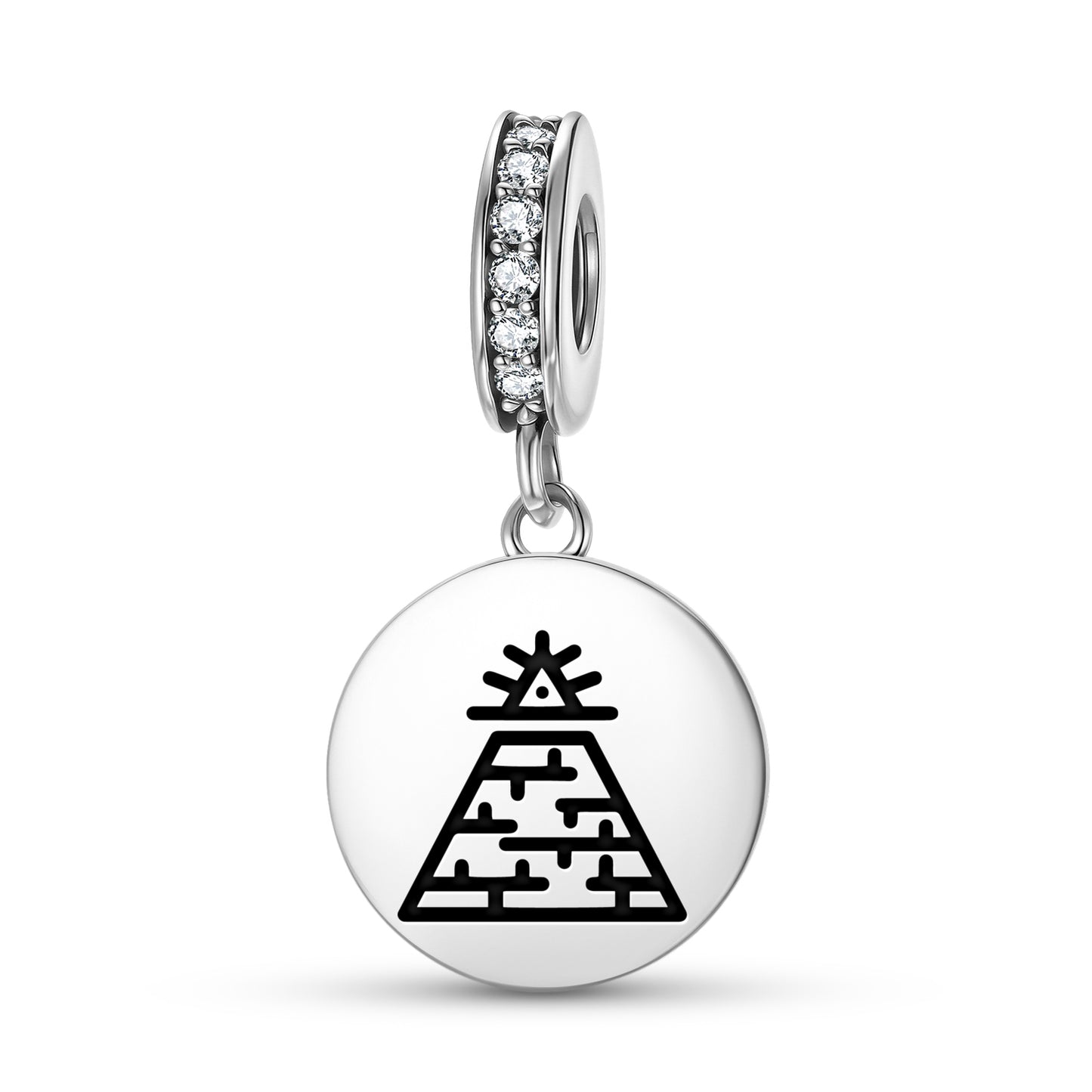 Pyramid Freemasonry Symbols Pendant Dangle Charm