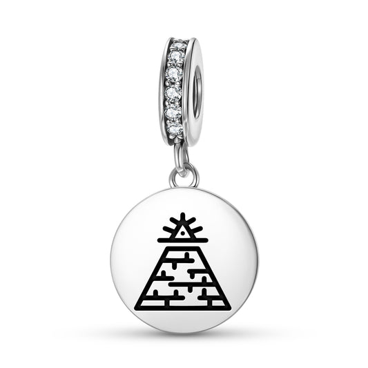 Pyramid Freemasonry Symbols Pendant Dangle Charm