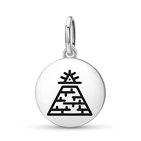Pyramid Freemasonry Symbols Pendant Dangle Charm