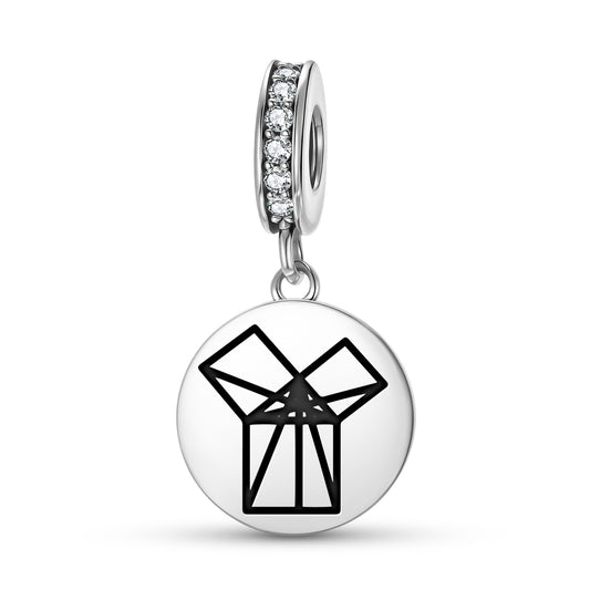 47th Proposition of Euclid Freemasonry Symbols Pendant Dangle Charm