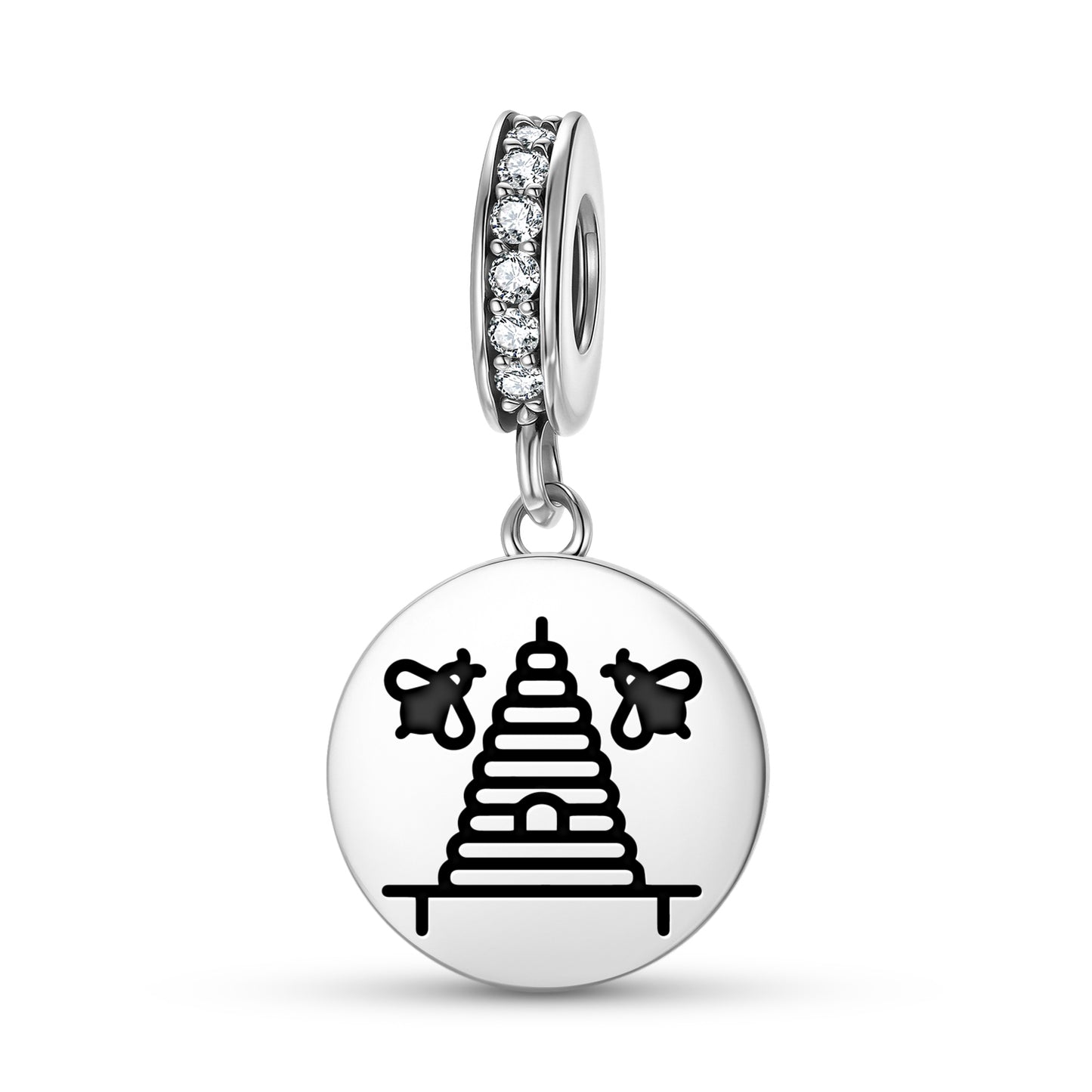 The Beehive Freemasonry Symbols Pendant Dangle Charm
