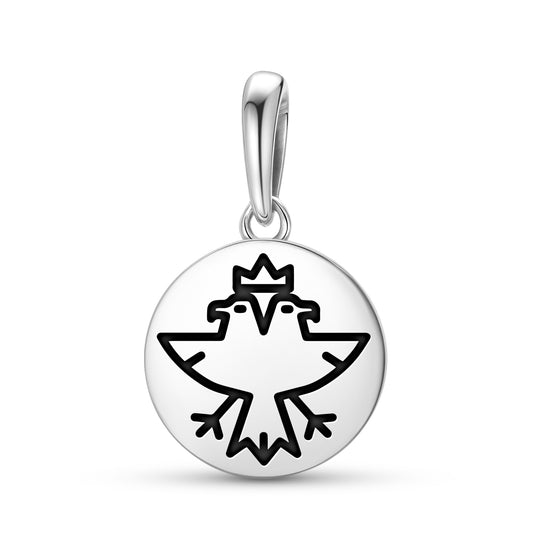Two Headed Eagle Freemasonry Symbols Pendant Dangle Charm