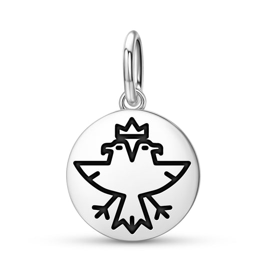 Two Headed Eagle Freemasonry Symbols Pendant Dangle Charm