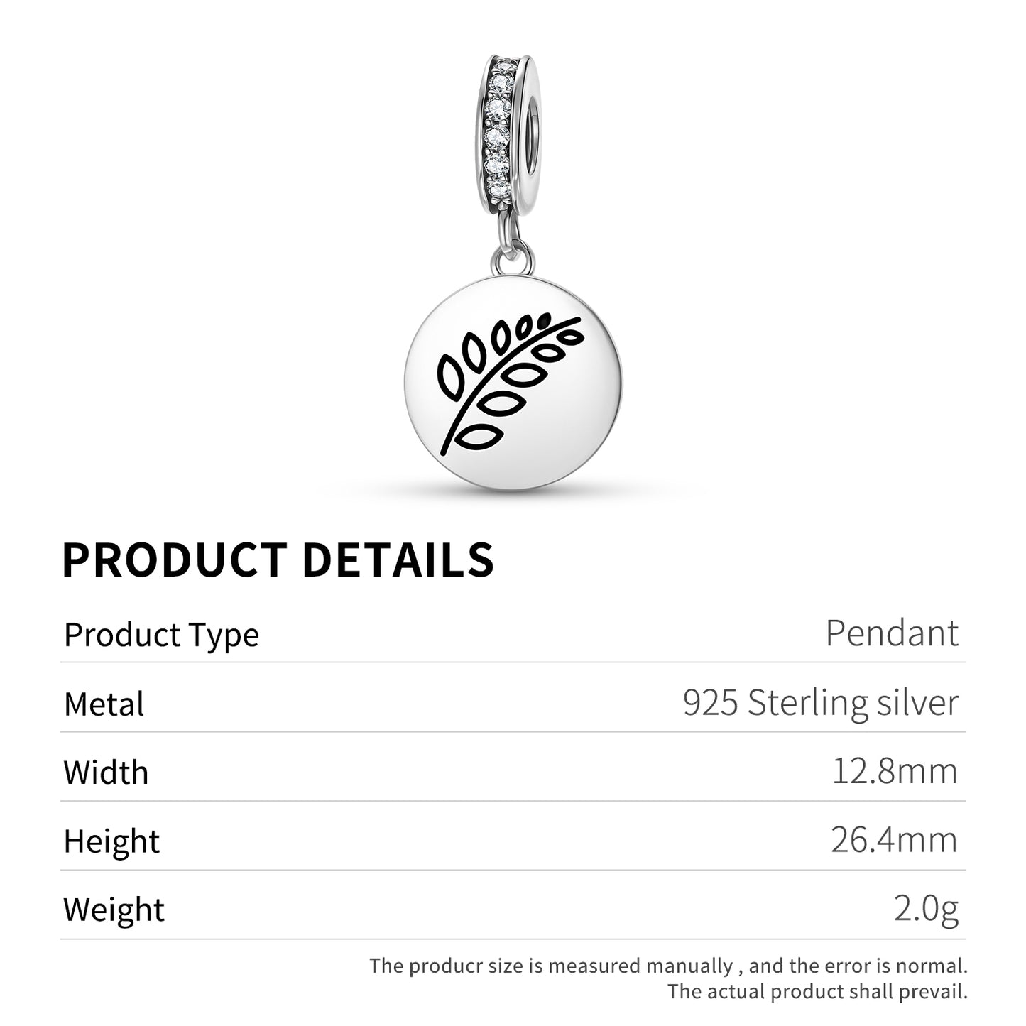 Sprig of Acacia Acacia Tree Freemasonry Symbols Pendant Dangle Charm
