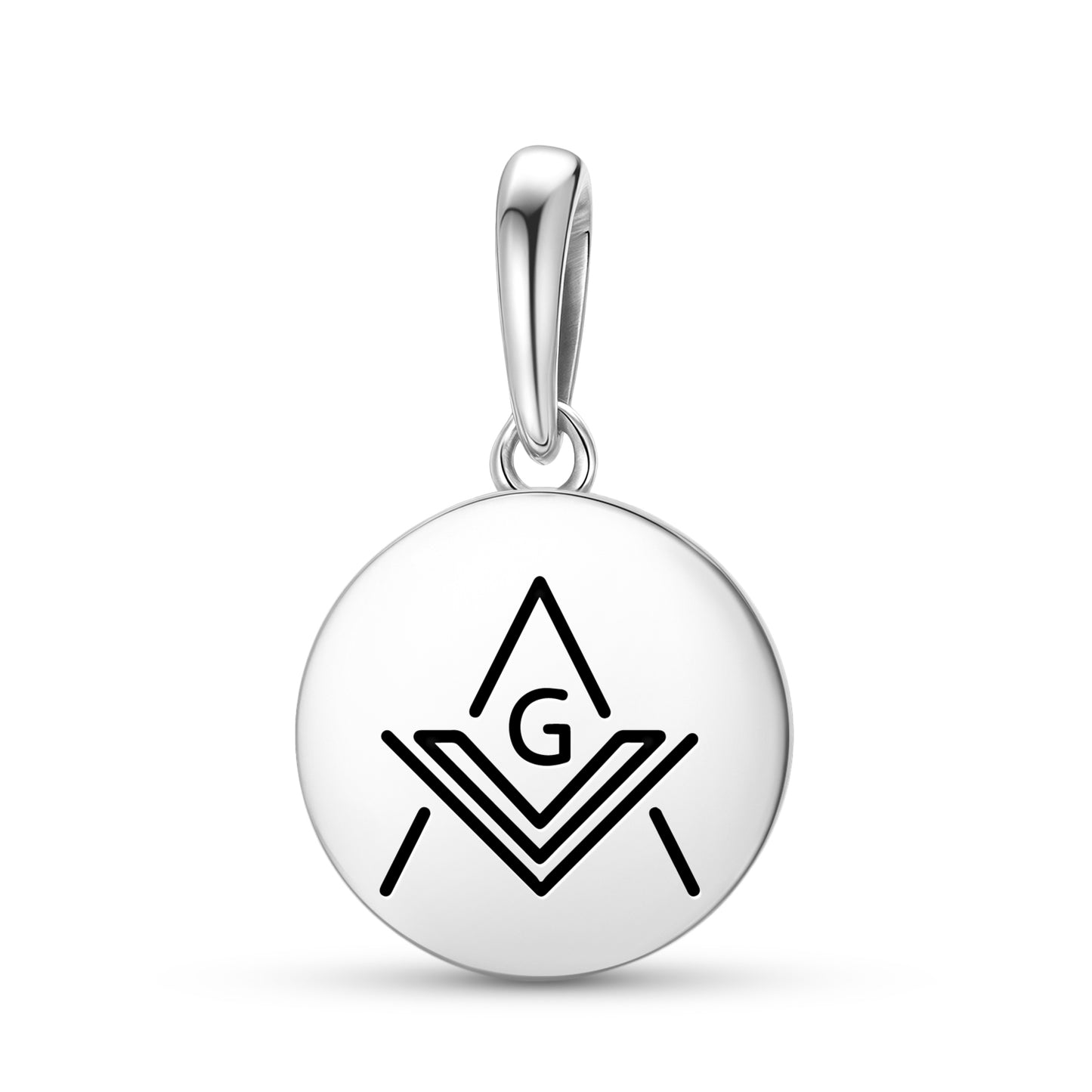 Square and Compass Freemasonry Symbols Pendant Dangle Charm