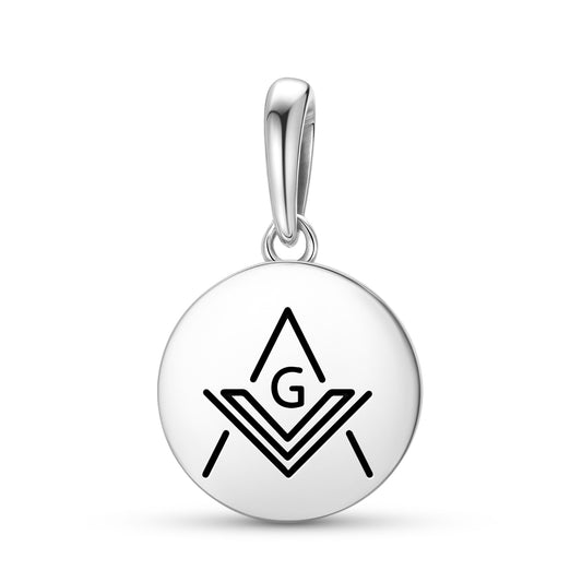 Square and Compass Freemasonry Symbols Pendant Dangle Charm