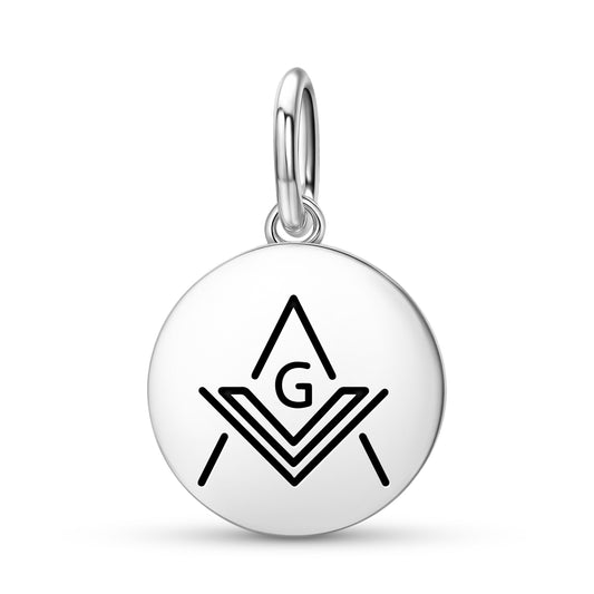 Square and Compass Freemasonry Symbols Pendant Dangle Charm