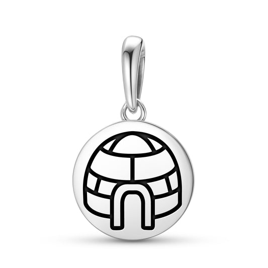 Igloo iglu Inuit Symbols Pendant Dangle Charm
