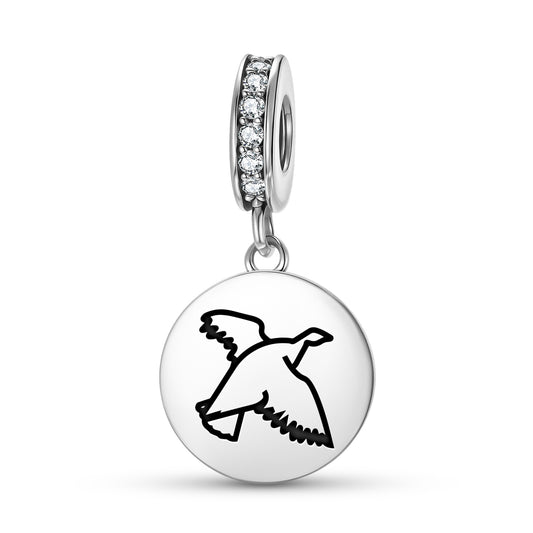 Aqiggiq Rock Ptarmigan Inuit Symbols Pendant Dangle Charm