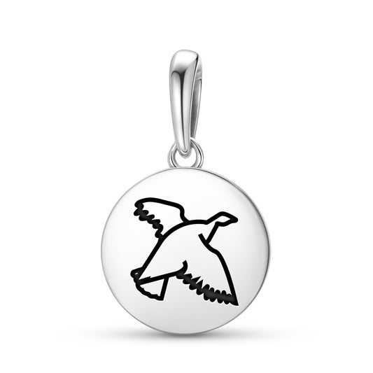 Aqiggiq Rock Ptarmigan Inuit Symbols Pendant Dangle Charm
