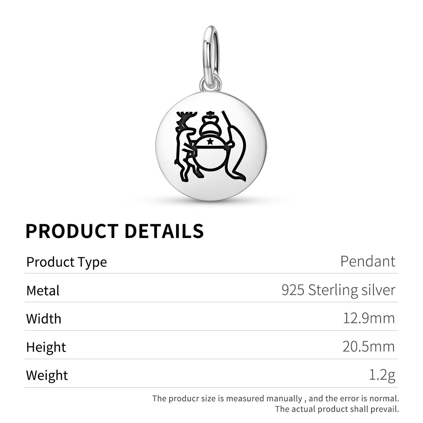Nunavut's Coat of Arms Inuit Symbols Pendant Dangle Charm