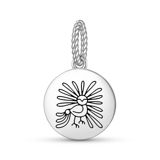 Enchanted Owl Inuit Symbols Pendant Dangle Charm