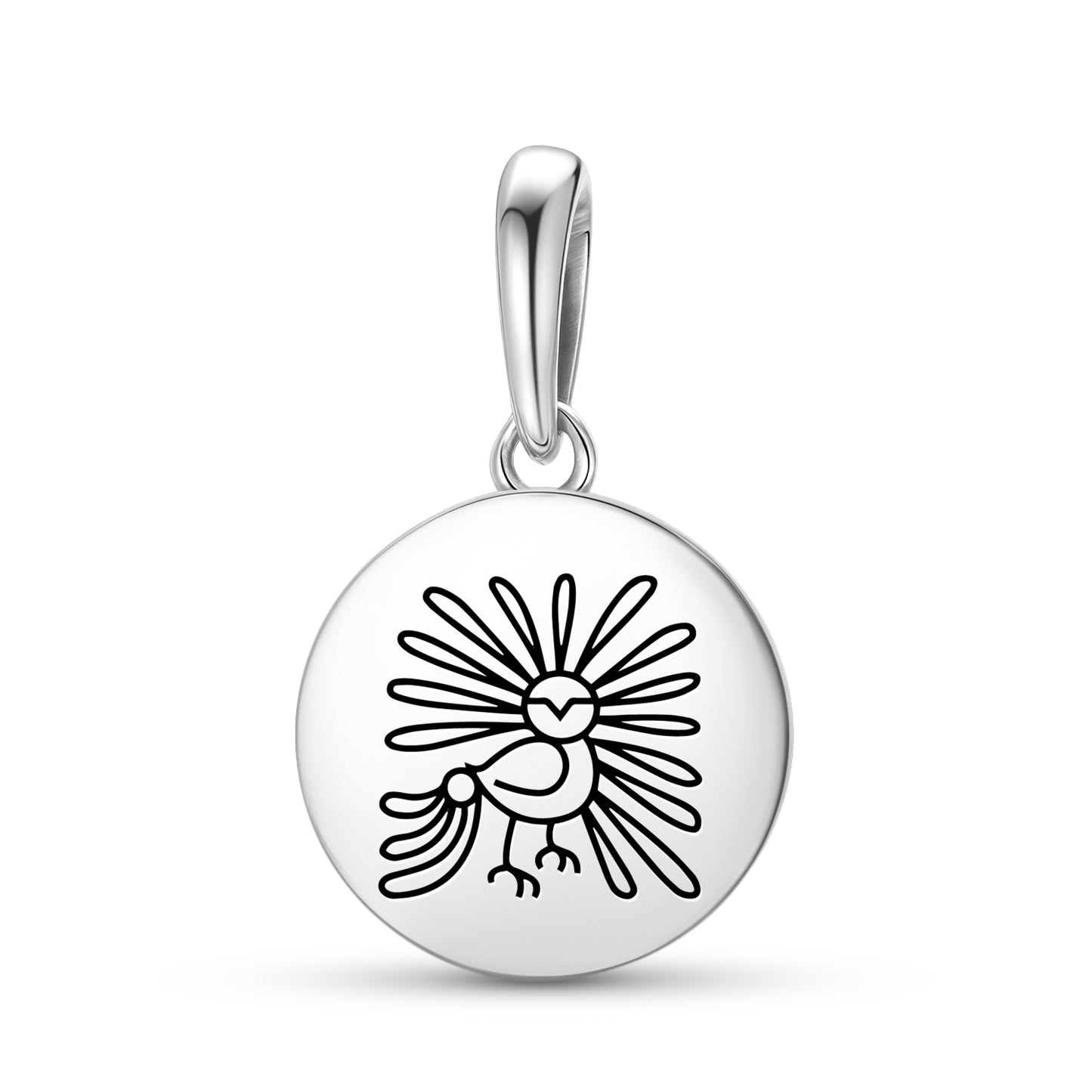 Enchanted Owl Inuit Symbols Pendant Dangle Charm