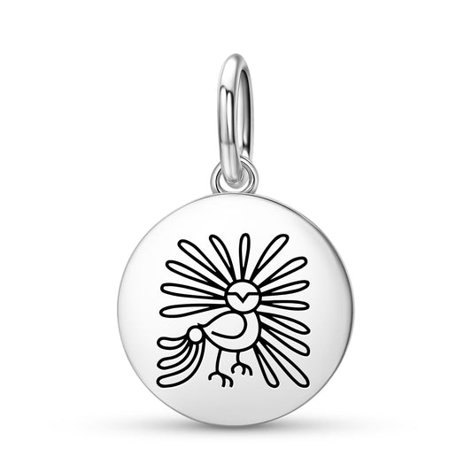 Enchanted Owl Inuit Symbols Pendant Dangle Charm