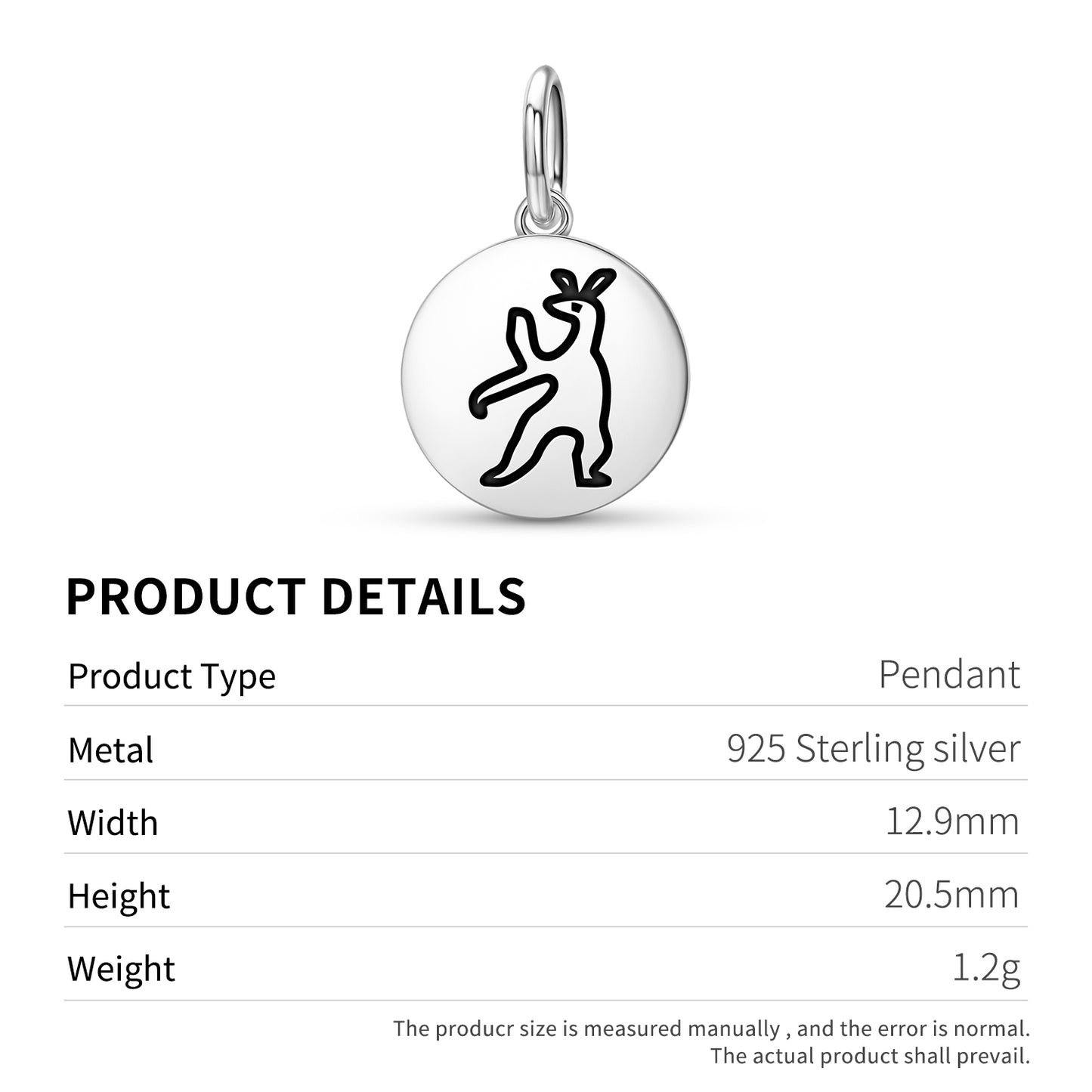 Hare Spirit Inuit Symbols Pendant Dangle Charm