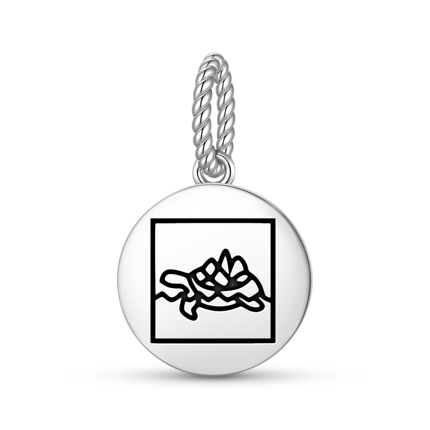 Turtle Island Inuit Symbols Pendant Dangle Charm