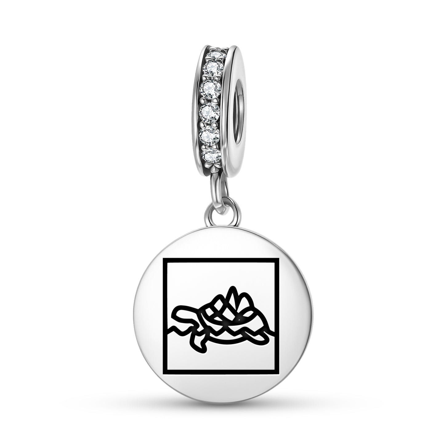 Turtle Island Inuit Symbols Pendant Dangle Charm