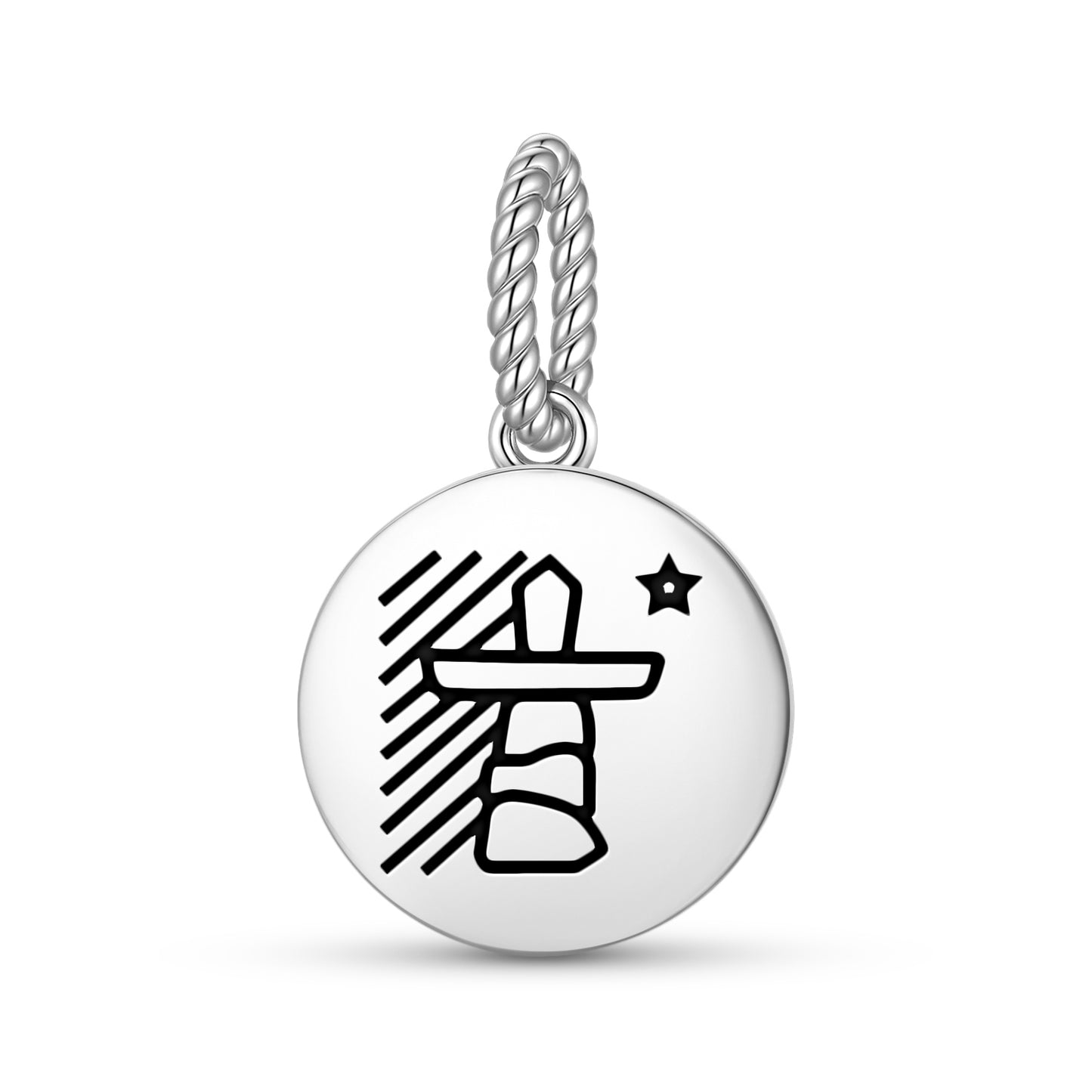 Flag of Nunavut Inuit Symbols Pendant Dangle Charm