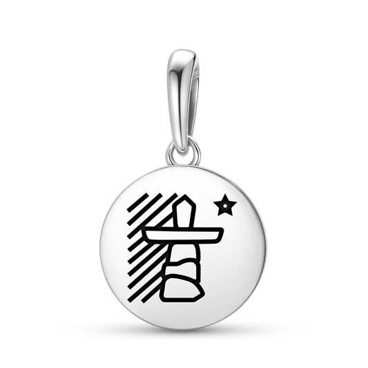 Flag of Nunavut Inuit Symbols Pendant Dangle Charm