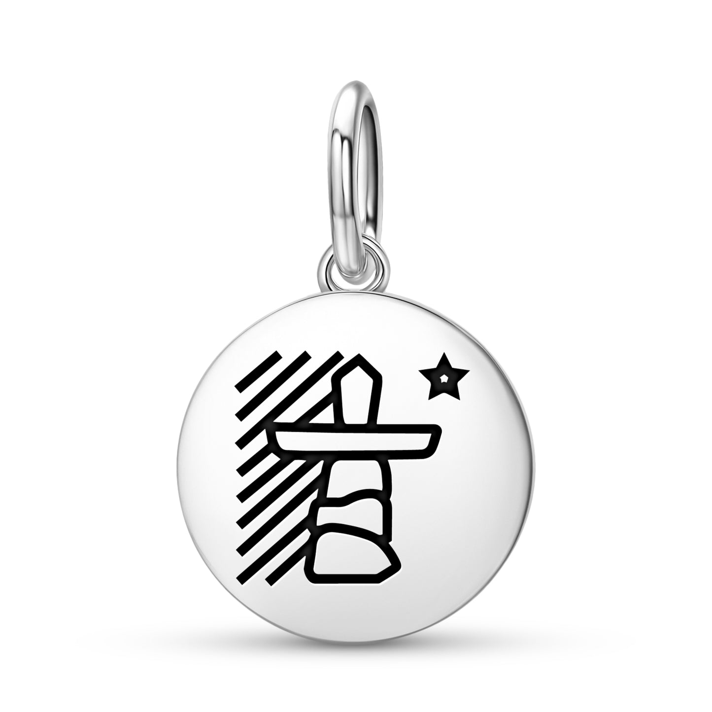 Flag of Nunavut Inuit Symbols Pendant Dangle Charm