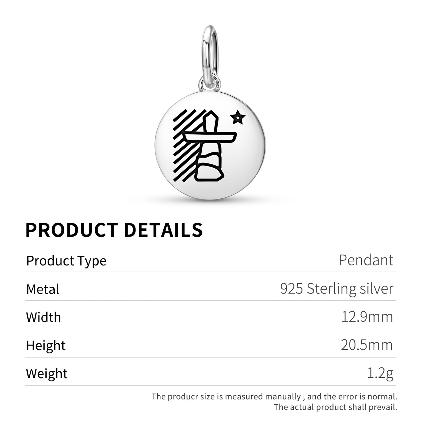 Flag of Nunavut Inuit Symbols Pendant Dangle Charm