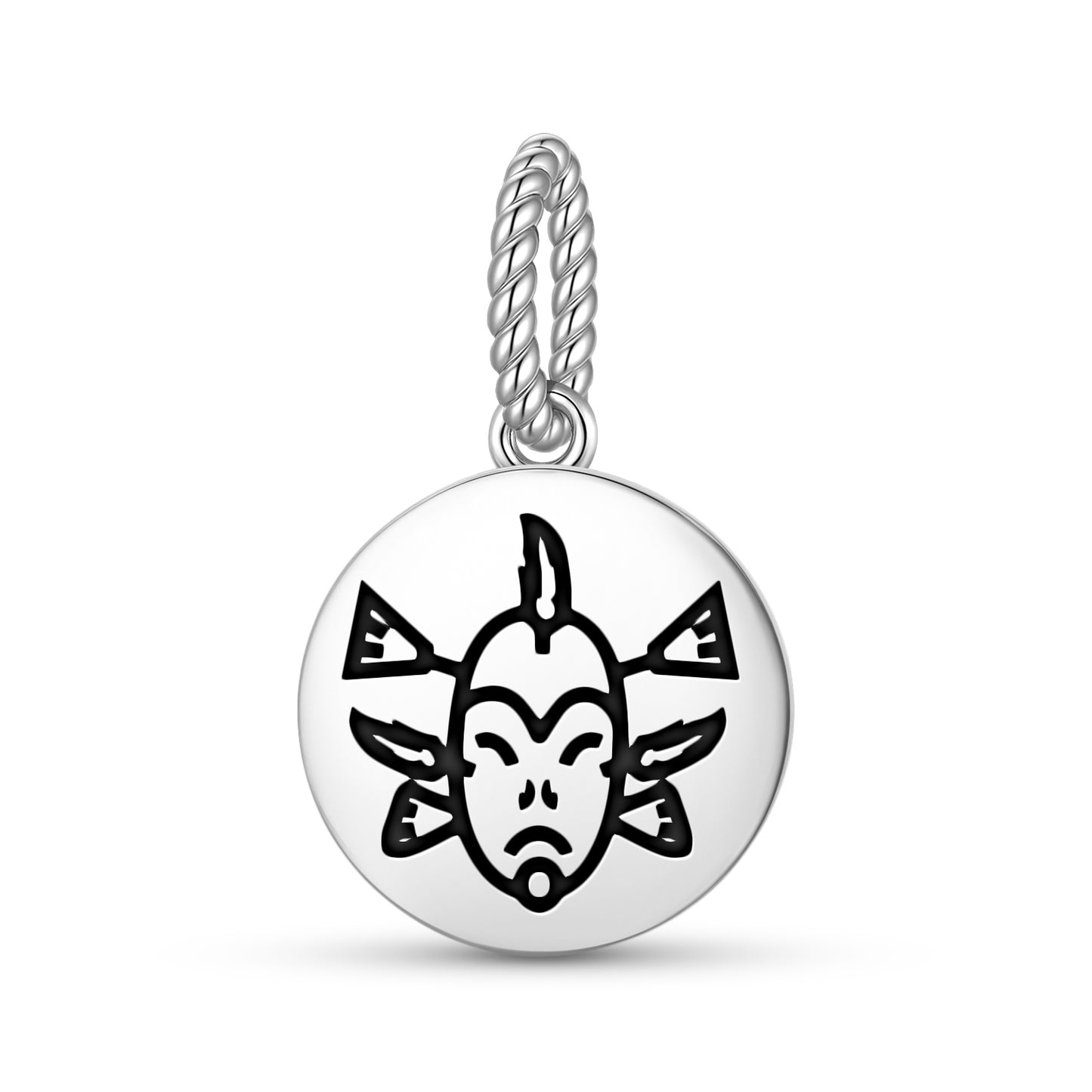 Seal Mask Inuit Symbols Pendant Dangle Charm