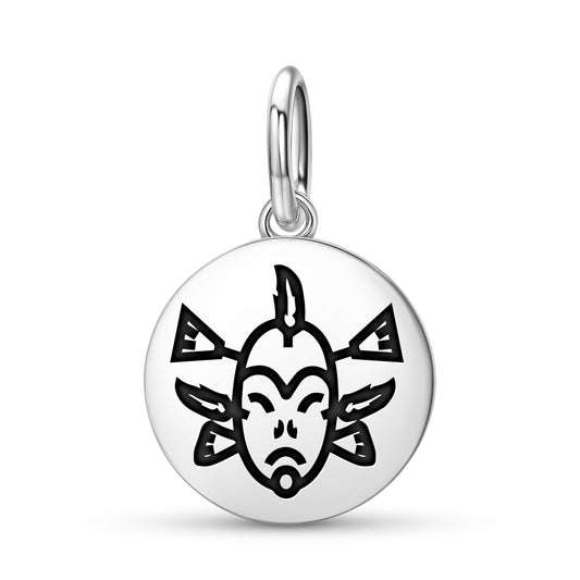 Seal Mask Inuit Symbols Pendant Dangle Charm
