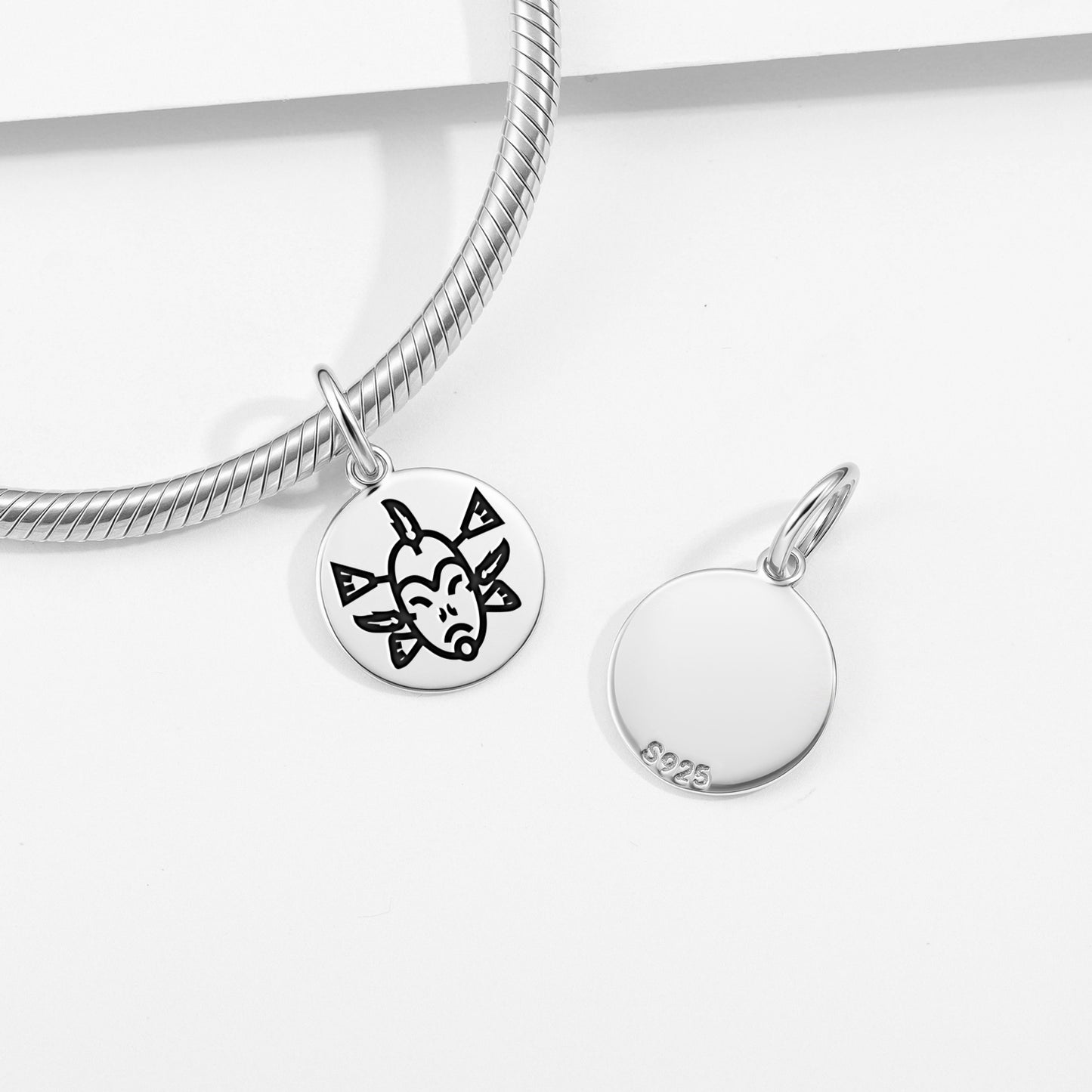 Seal Mask Inuit Symbols Pendant Dangle Charm