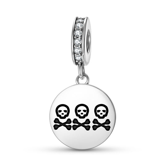 Christopher Condent Jolly Roger Pirate Flags Symbols Pendant Dangle Charm