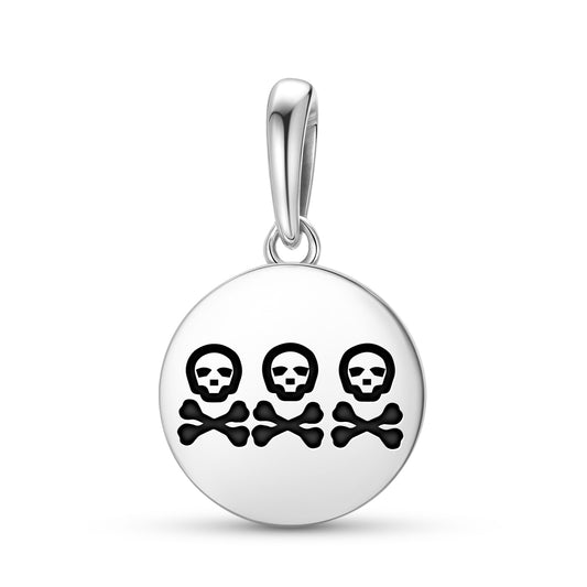 Christopher Condent Jolly Roger Pirate Flags Symbols Pendant Dangle Charm