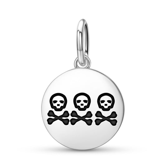 Christopher Condent Jolly Roger Pirate Flags Symbols Pendant Dangle Charm