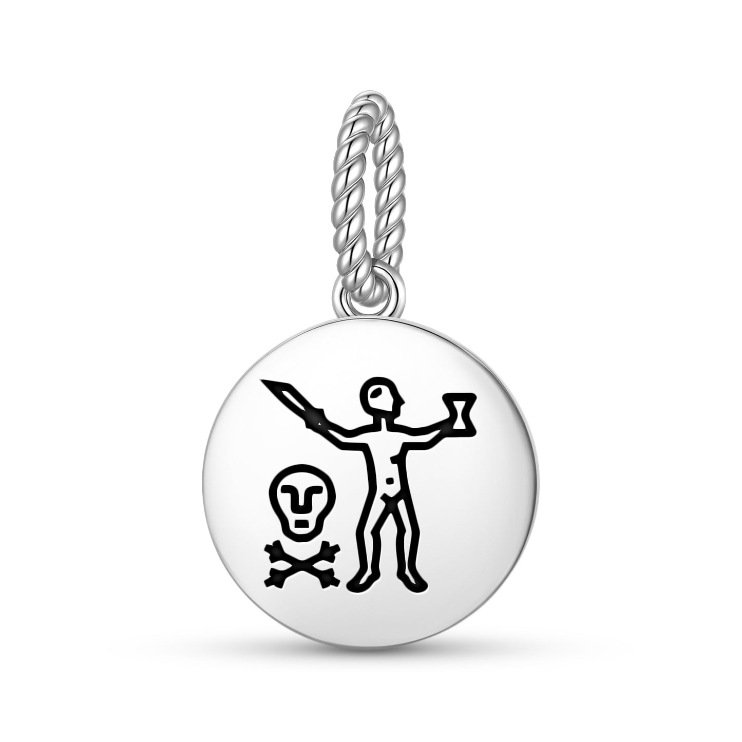Jean Thomas Dulaien – Captain Jolly Roger Pirate Flags Symbols Pendant Dangle Charm