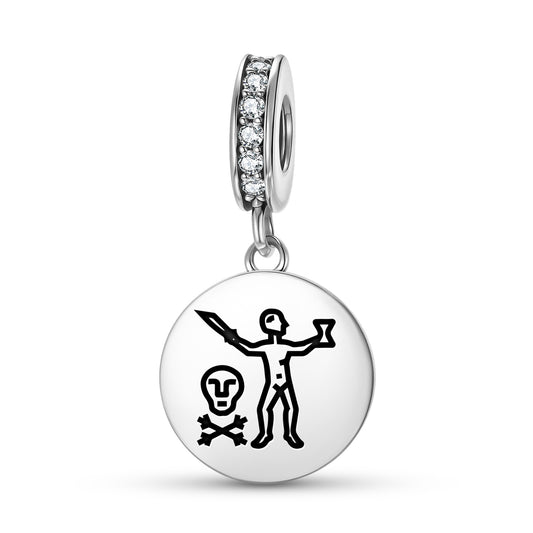 Jean Thomas Dulaien – Captain Jolly Roger Pirate Flags Symbols Pendant Dangle Charm