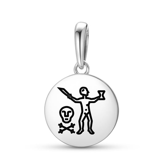Jean Thomas Dulaien – Captain Jolly Roger Pirate Flags Symbols Pendant Dangle Charm
