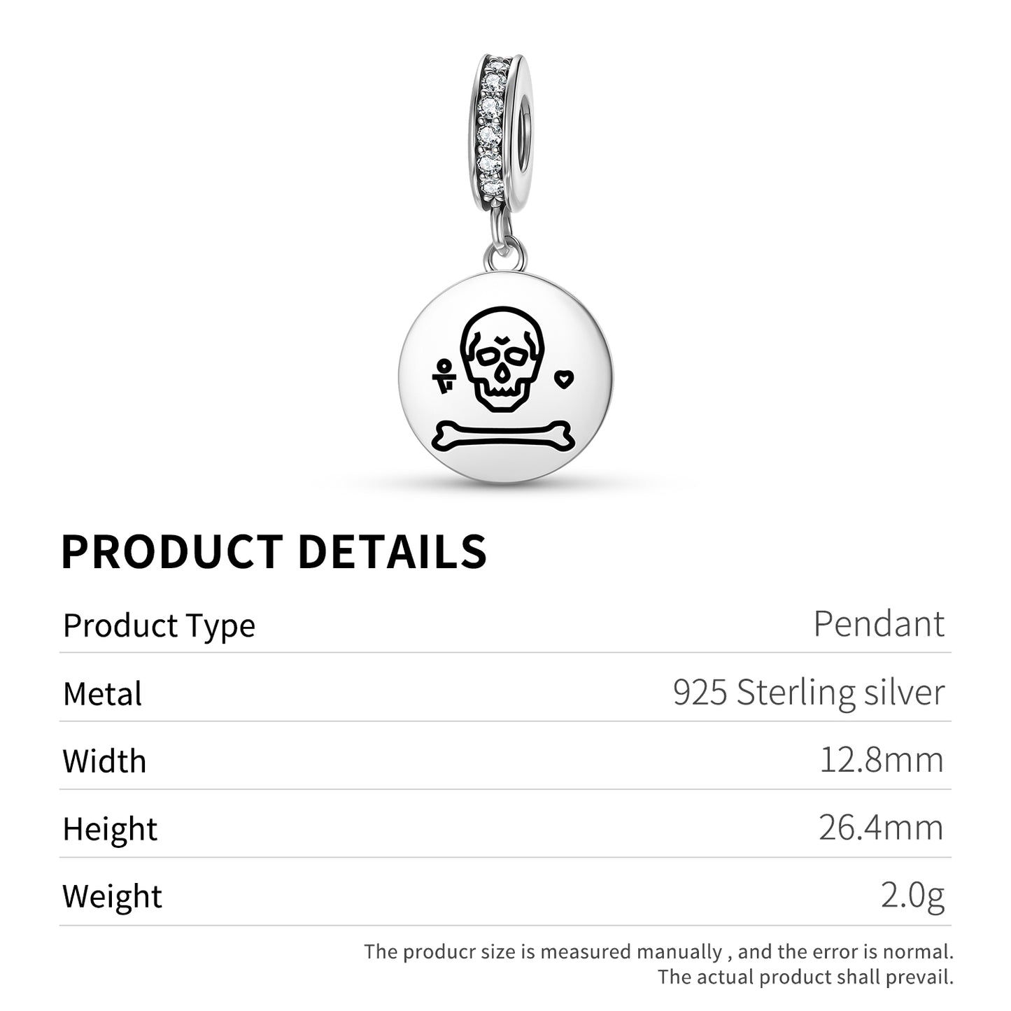 Stede Bonnet Jolly Roger Pirate Flags Symbols Pendant Dangle Charm