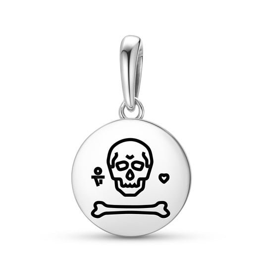 Stede Bonnet Jolly Roger Pirate Flags Symbols Pendant Dangle Charm