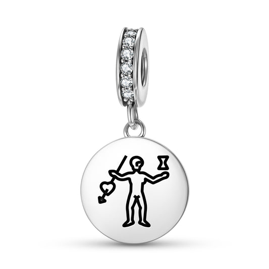John Phillips Jolly Roger Pirate Flags Symbols Pendant Dangle Charm