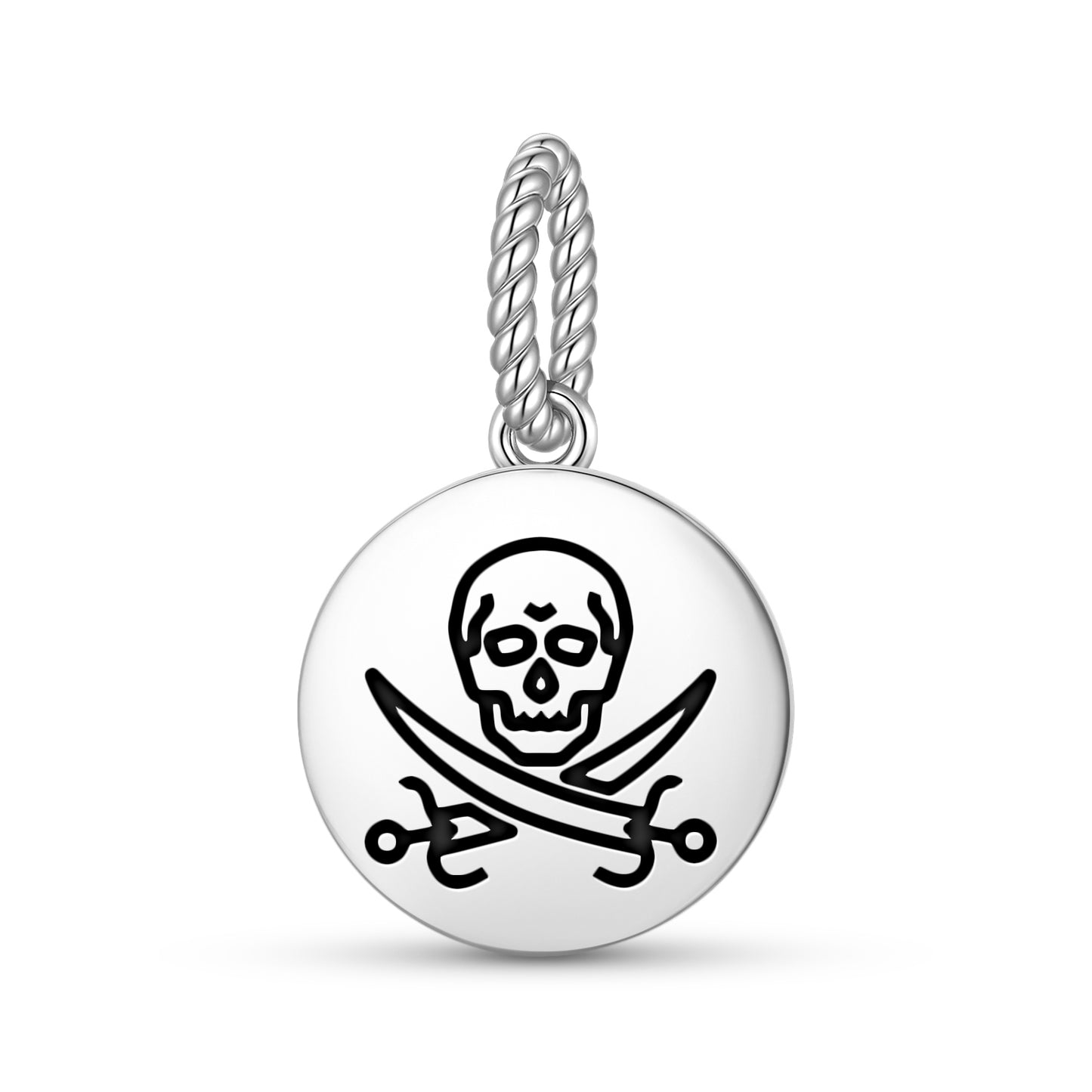Calico Jack Jolly Roger Pirate Flags Symbols Pendant Dangle Charm
