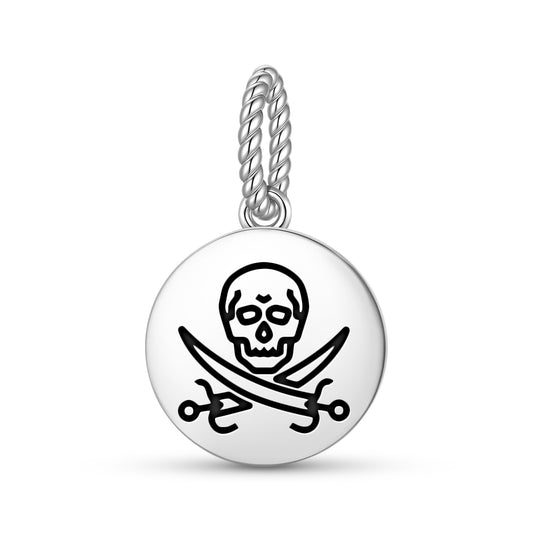 Calico Jack Jolly Roger Pirate Flags Symbols Pendant Dangle Charm