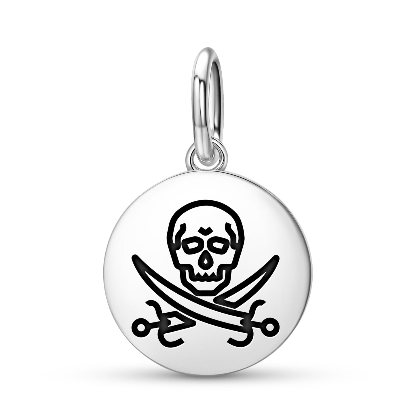Calico Jack Jolly Roger Pirate Flags Symbols Pendant Dangle Charm