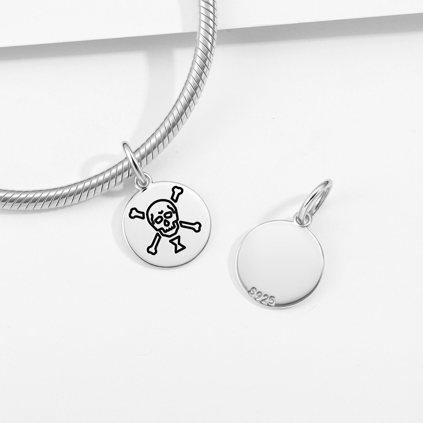 Emanuel Wynn Jolly Roger Pirate Flags Symbols Pendant Dangle Charm