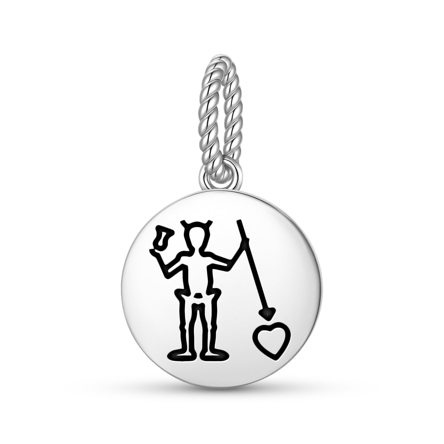 Blackbeard Jolly Roger Pirate Flags Symbols Pendant Dangle Charm