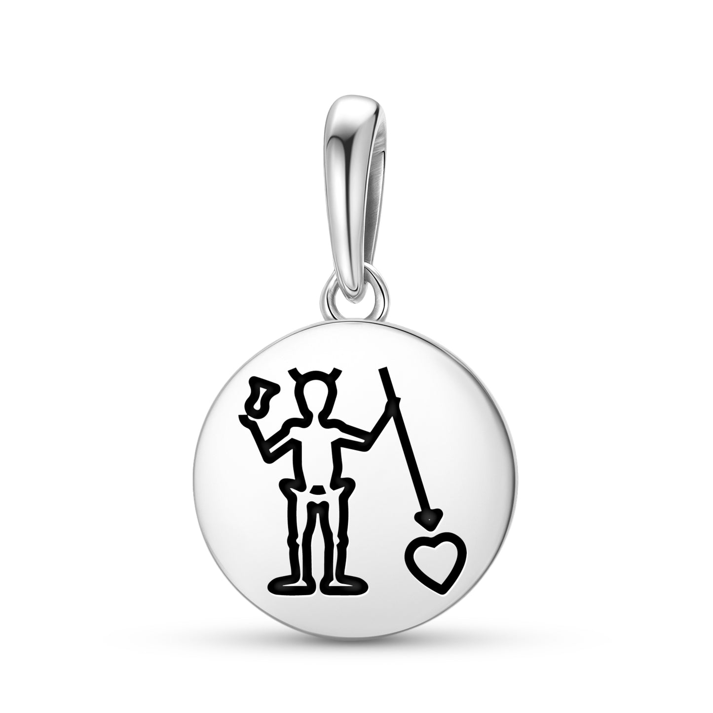 Blackbeard Jolly Roger Pirate Flags Symbols Pendant Dangle Charm