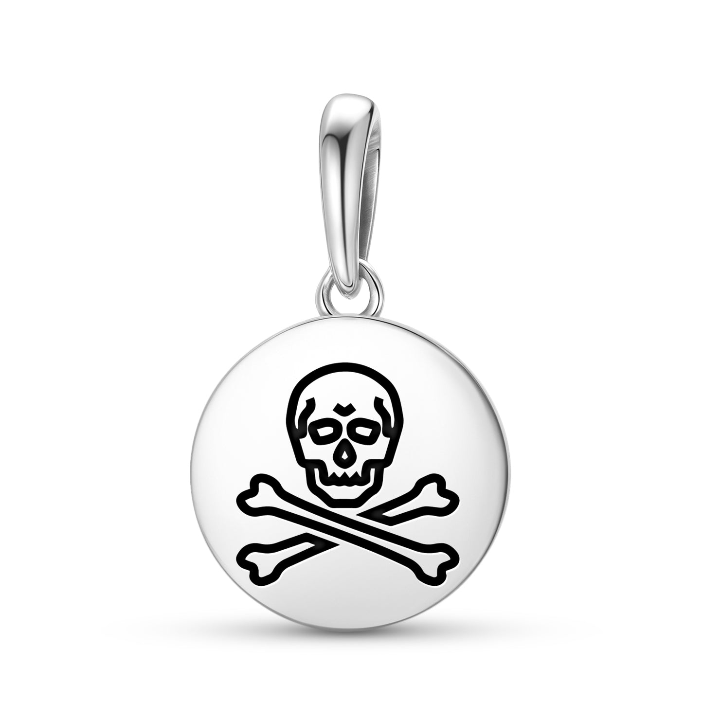 Black Sam Jolly Roger Pirate Flags Symbols Pendant Dangle Charm