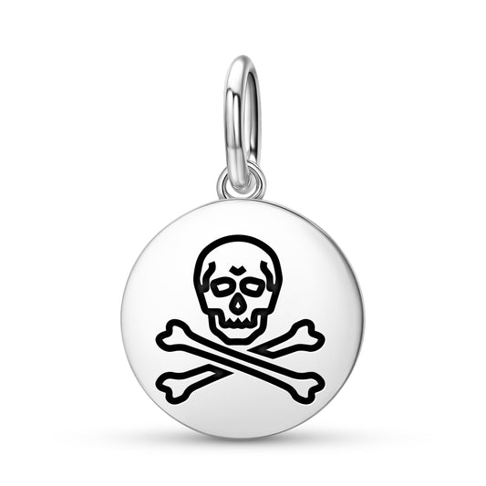 Black Sam Jolly Roger Pirate Flags Symbols Pendant Dangle Charm