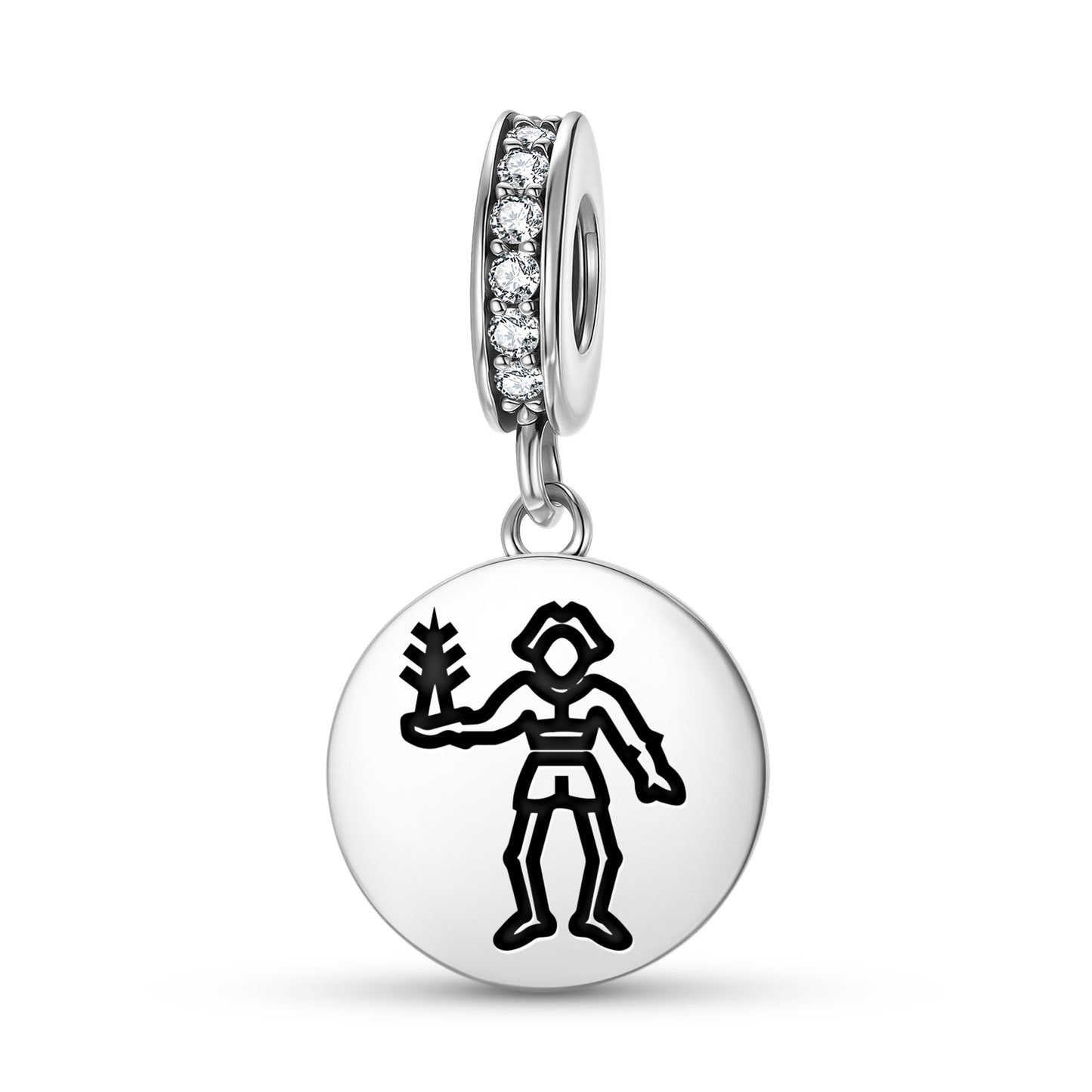 Bartholomew Roberts Jolly Roger Pirate Flags Symbols Pendant Dangle Charm