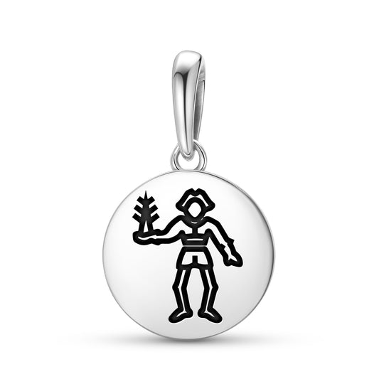 Bartholomew Roberts Jolly Roger Pirate Flags Symbols Pendant Dangle Charm