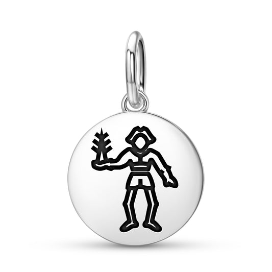 Bartholomew Roberts Jolly Roger Pirate Flags Symbols Pendant Dangle Charm