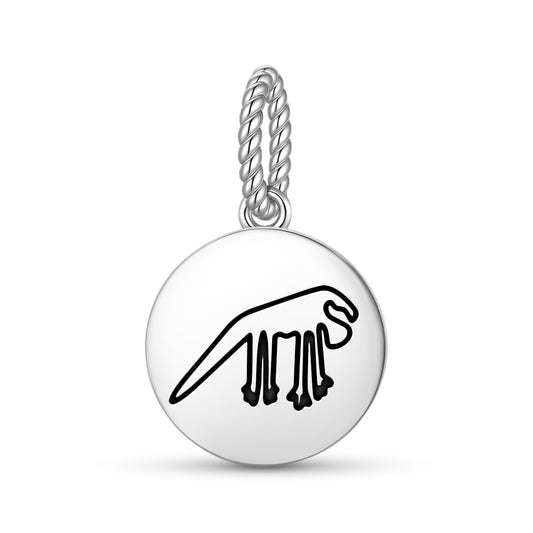 The Iguana Nazca lines Symbols Pendant Dangle Charm