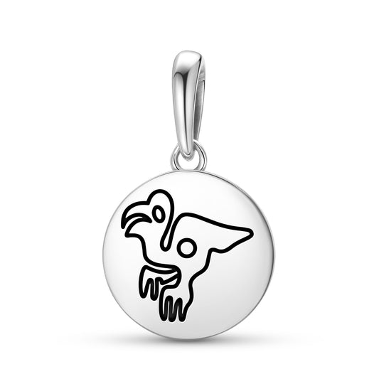 The Macaw Nazca lines Symbols Pendant Dangle Charm